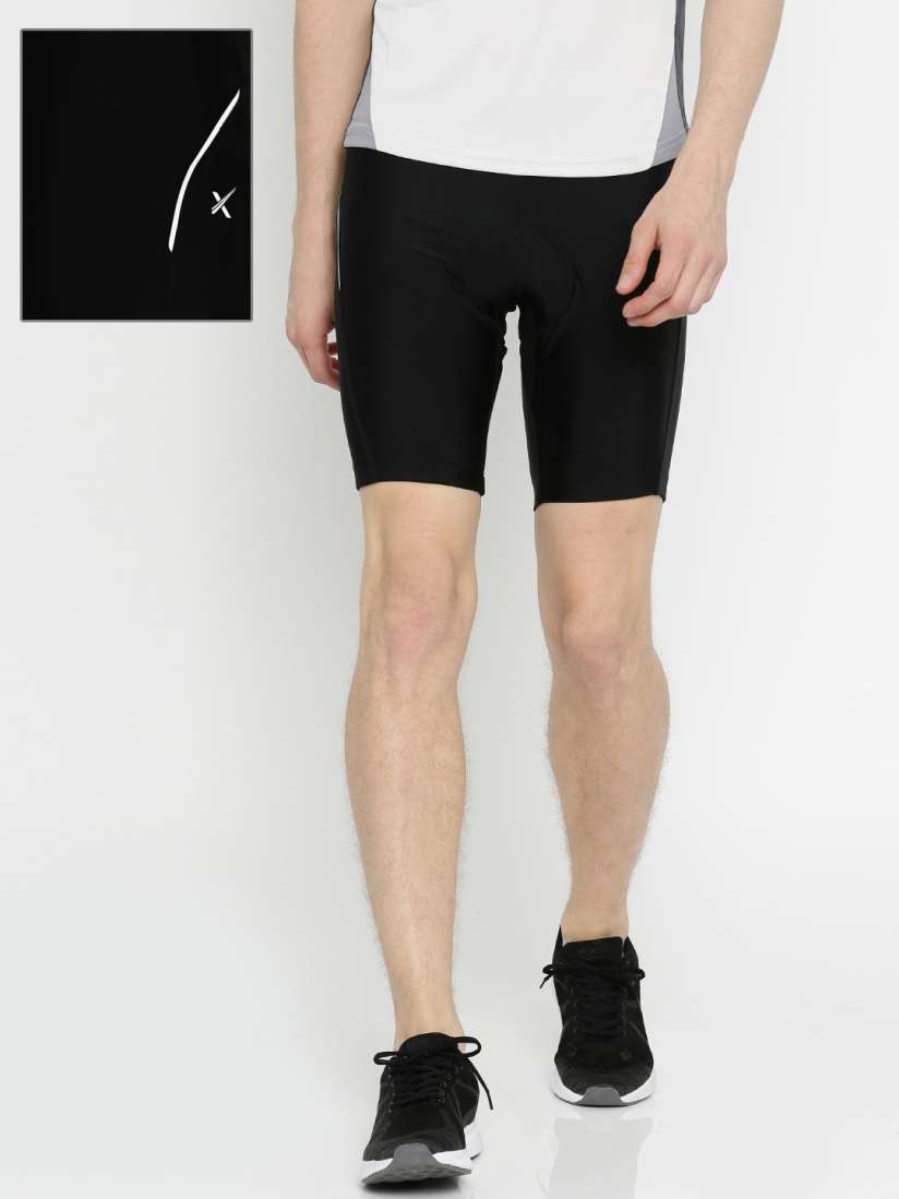 Buy HRX by Hrithik Roshan Men Black Solid Skinny Fit Cycling Shorts Shorts for Men 1766787 Myntra