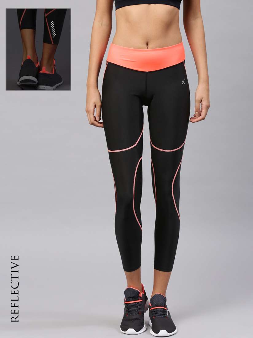 Buy HRX Active by Hrithik Roshan Black Compression Tights Tights for Women 1766802 Myntra