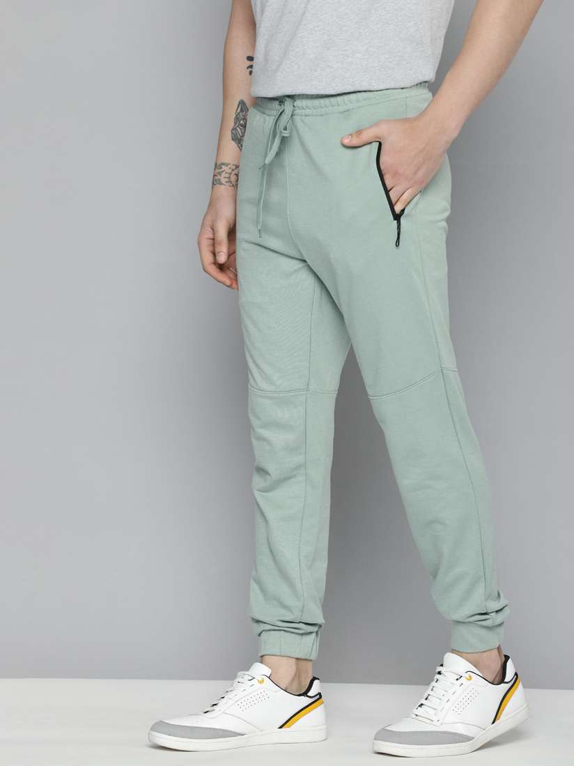 Buy Mast Harbour Men Mint Green Solid Joggers Track Pants for Men 17673838 Myntra