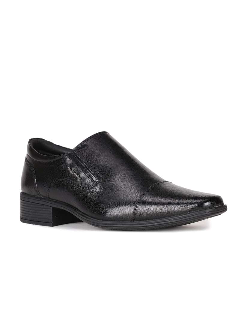 Buy Hush Puppies Men Black Solid Leather Formal Slip Ons Formal Shoes for Men 17684150 Myntra