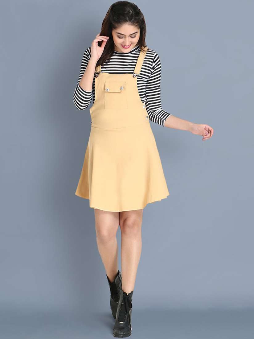 Dungaree skirt myntra shop