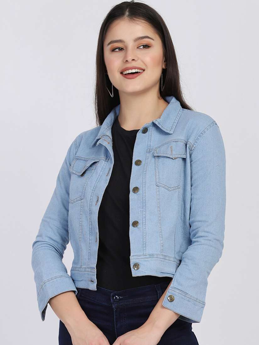 Thin denim jacket womens sale