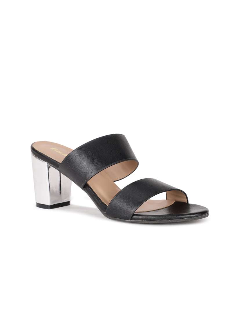 Bata black block heels shop