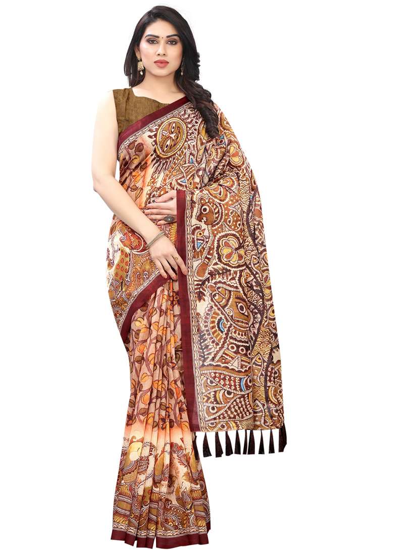 Myntra kalamkari sarees online