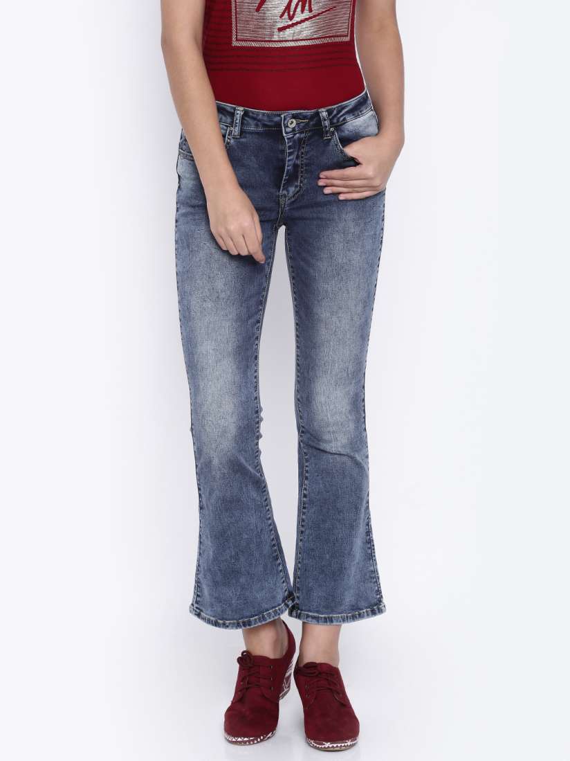 Buy Deal Jeans Women Blue Flared Fit High Rise Jeans Jeans for Women 1769947 Myntra