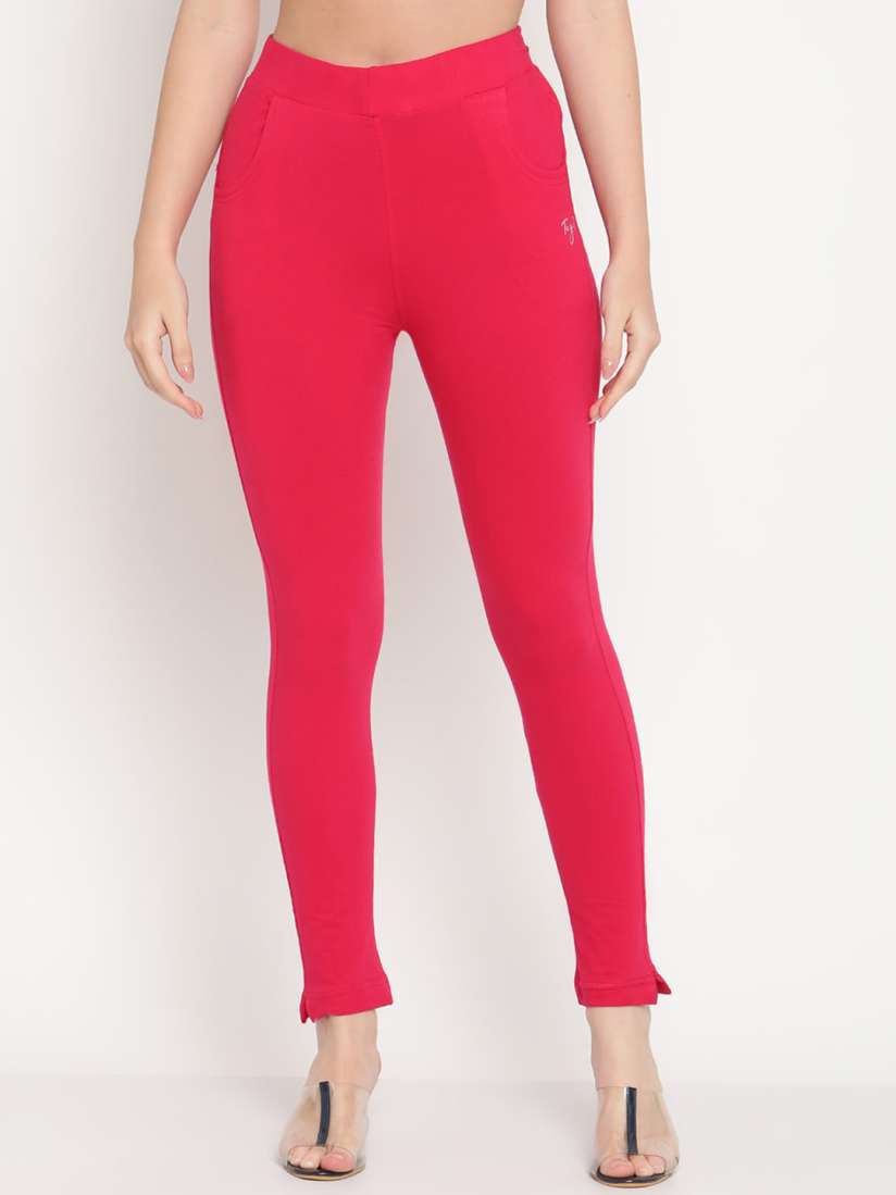 Magenta colour leggings 2025
