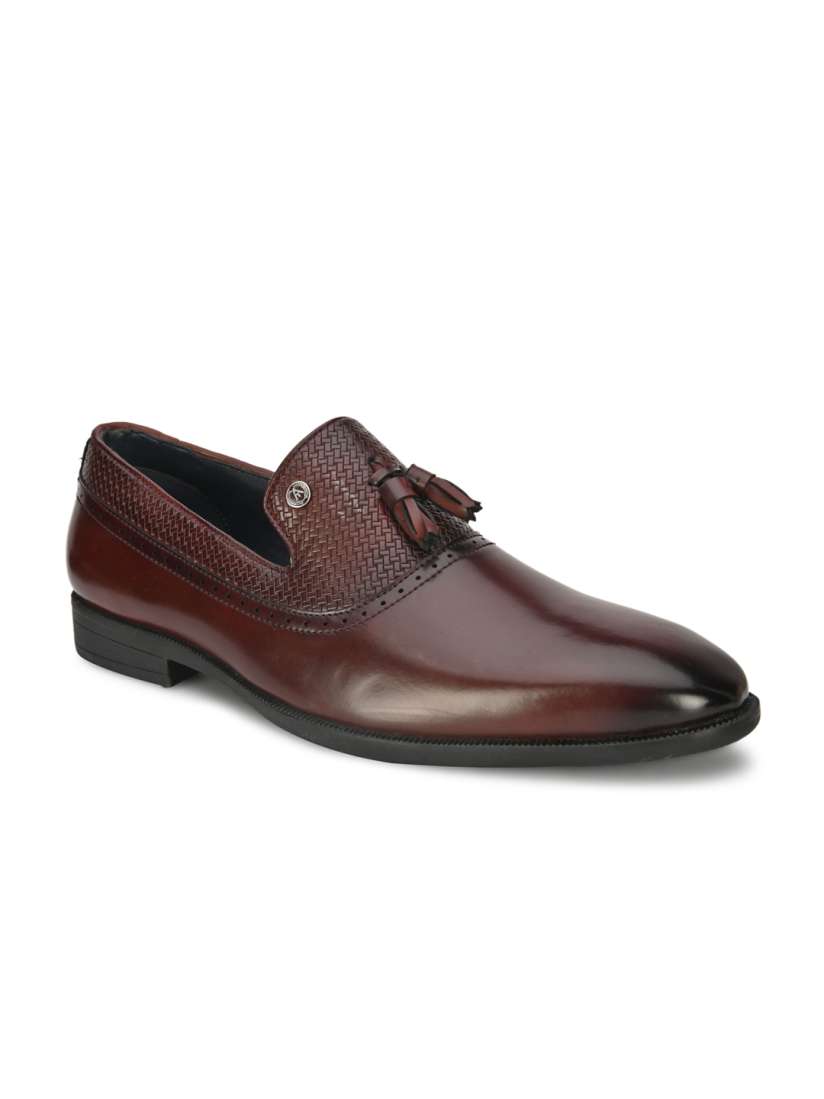 Buy Alberto Torresi Men Burgundy Textured Slip On Formal Shoes Formal Shoes for Men 17710636 Myntra
