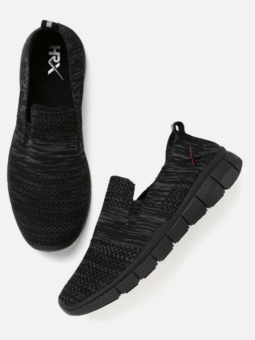 Hrx black casual shoes on sale