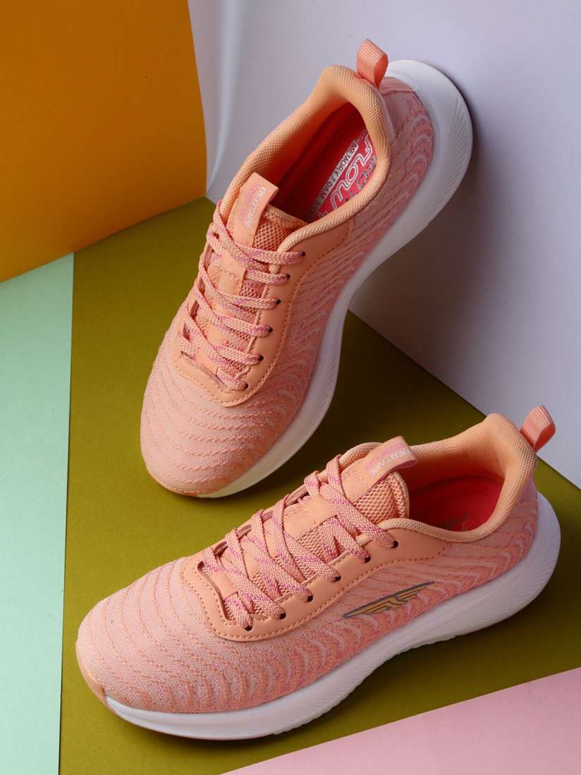 Peach colour sports shoes discount