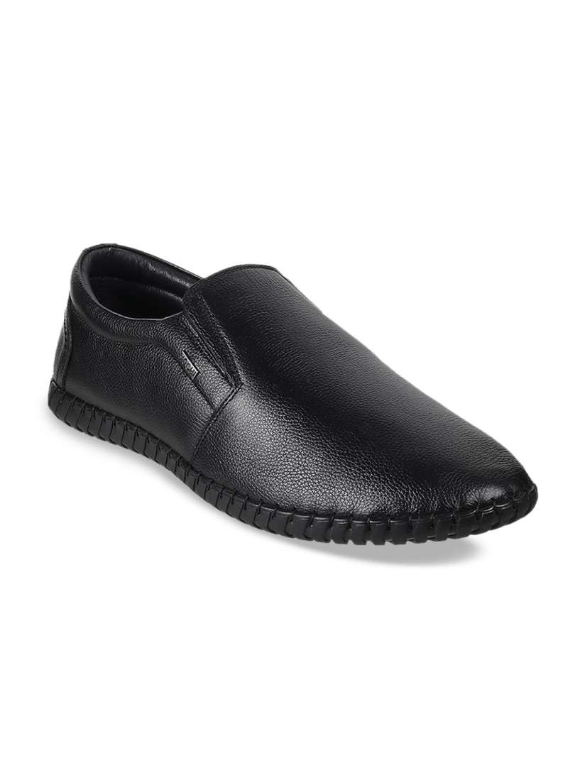 Buy Mochi Men Black Leather Slip On Shoes Formal Shoes for Men 17714238 Myntra