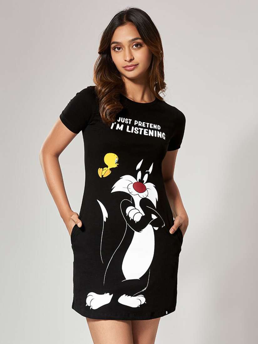 Looney tunes t shirt dress clearance