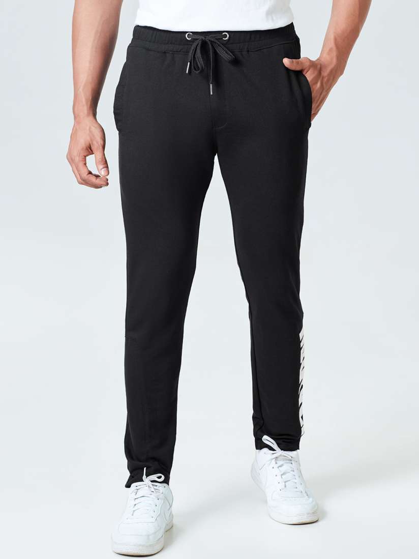 Buy The Souled Store Men Black Solid Track Pants Track Pants for Men 17729772 Myntra