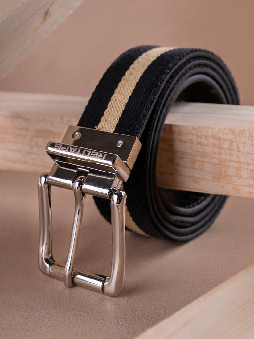 Buy Red Tape Men Black Leather Belt Belts for Men 17732130 Myntra