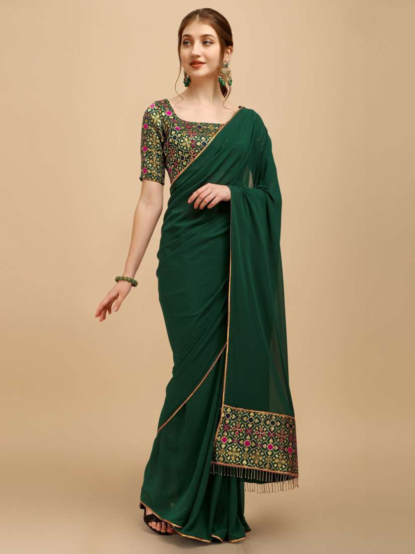 Latest designer saree on myntra shop