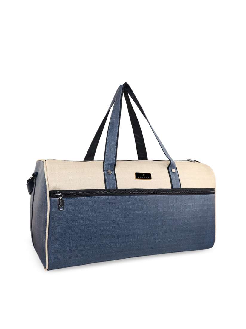 Buy ESBEDA Blue Beige Colorblocked Traveller Duffle bag Duffel Bag for Men 17738086 Myntra