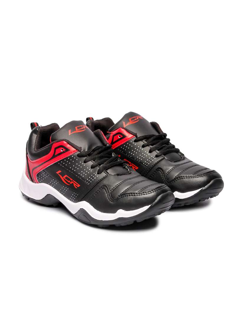 Buy Lancer Men Black Red Textile Running Non Marking Shoes Sports Shoes for Men 17745728 Myntra