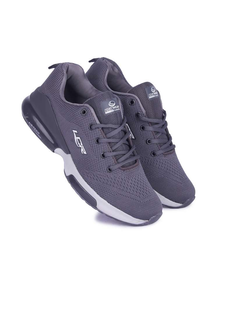 Buy Lancer Men Grey Textile Running Non Marking Shoes Sports Shoes for Men 17745862 Myntra