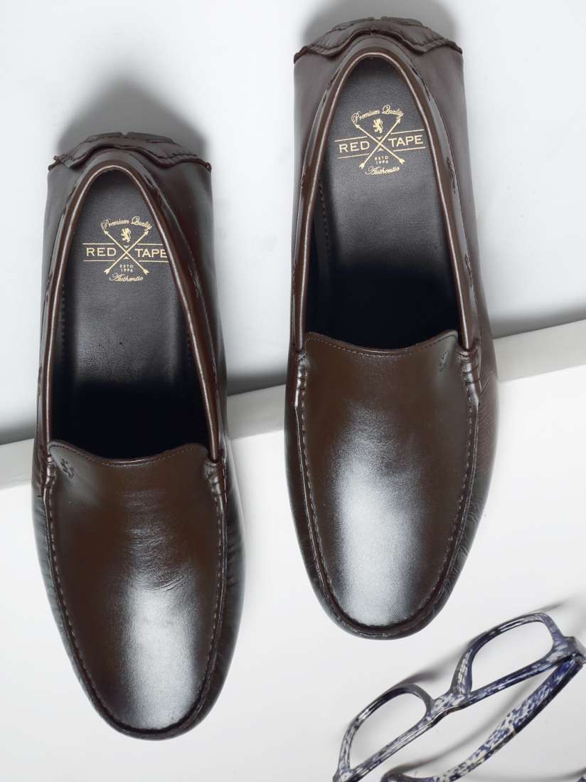 Red tape loafers myntra 2025