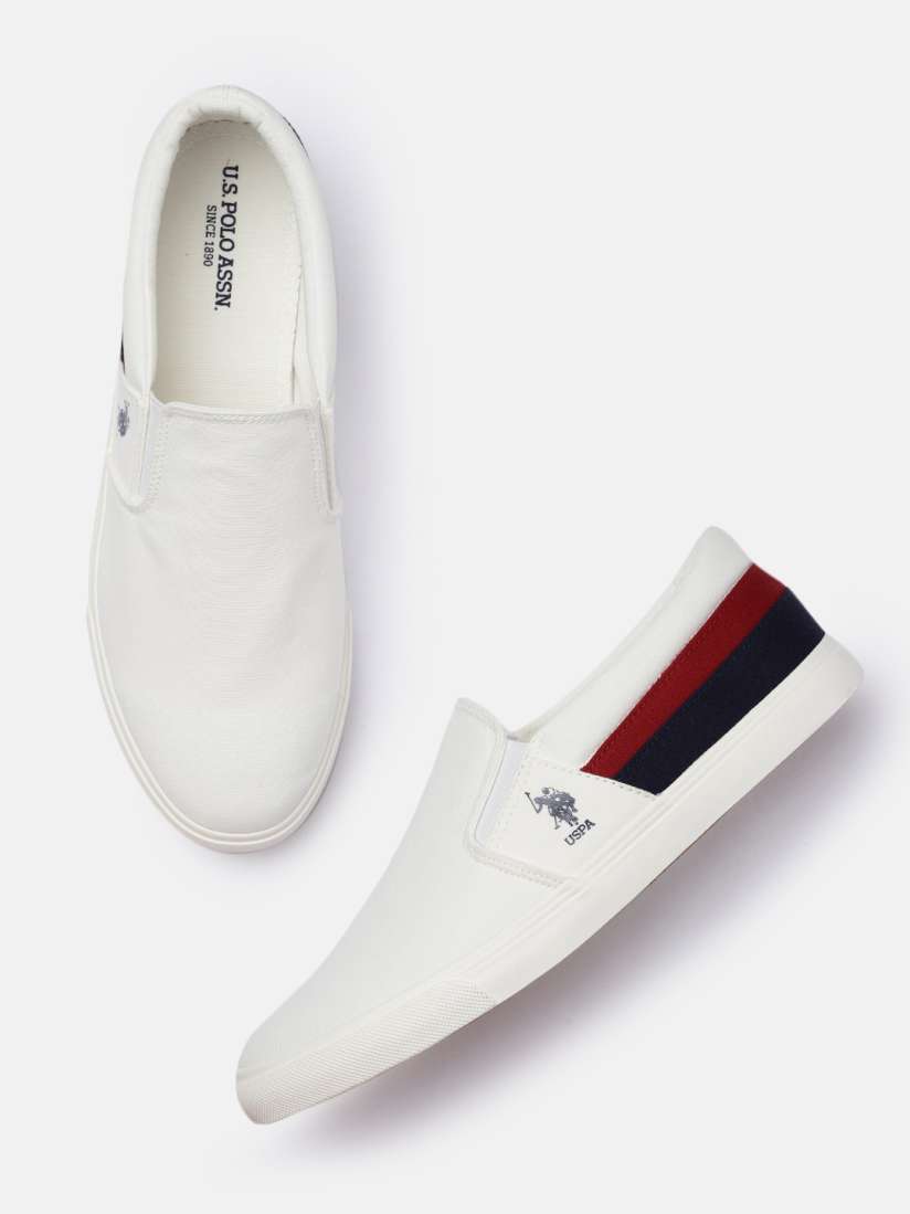 Buy U.S. Polo Assn. Men Off White Slip On Sneakers Casual Shoes for Men 17758806 Myntra