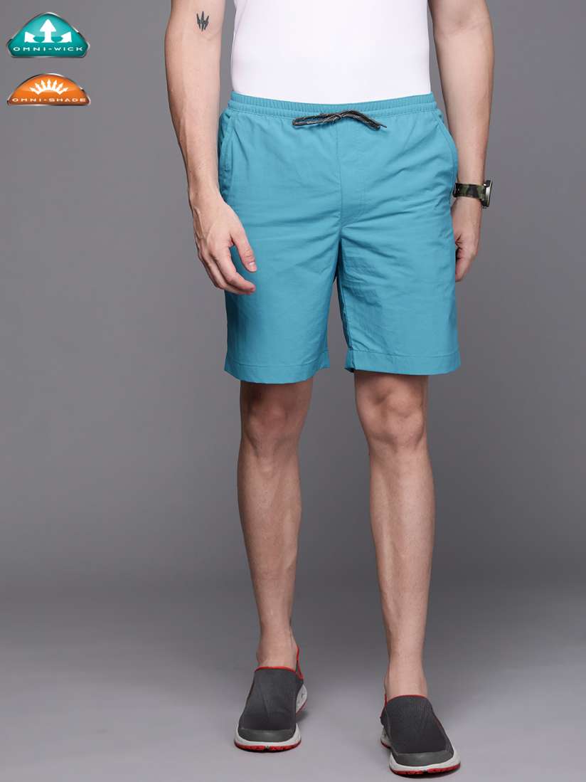 Buy Columbia Men Blue Solid Omni Shield Omni Shade Summerdry Short Shorts for Men 17760528 Myntra