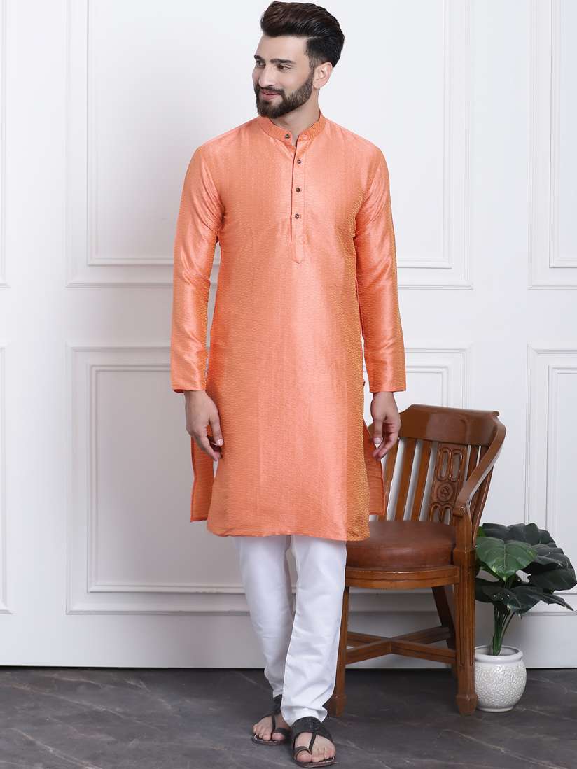 Orange churidar designs sale
