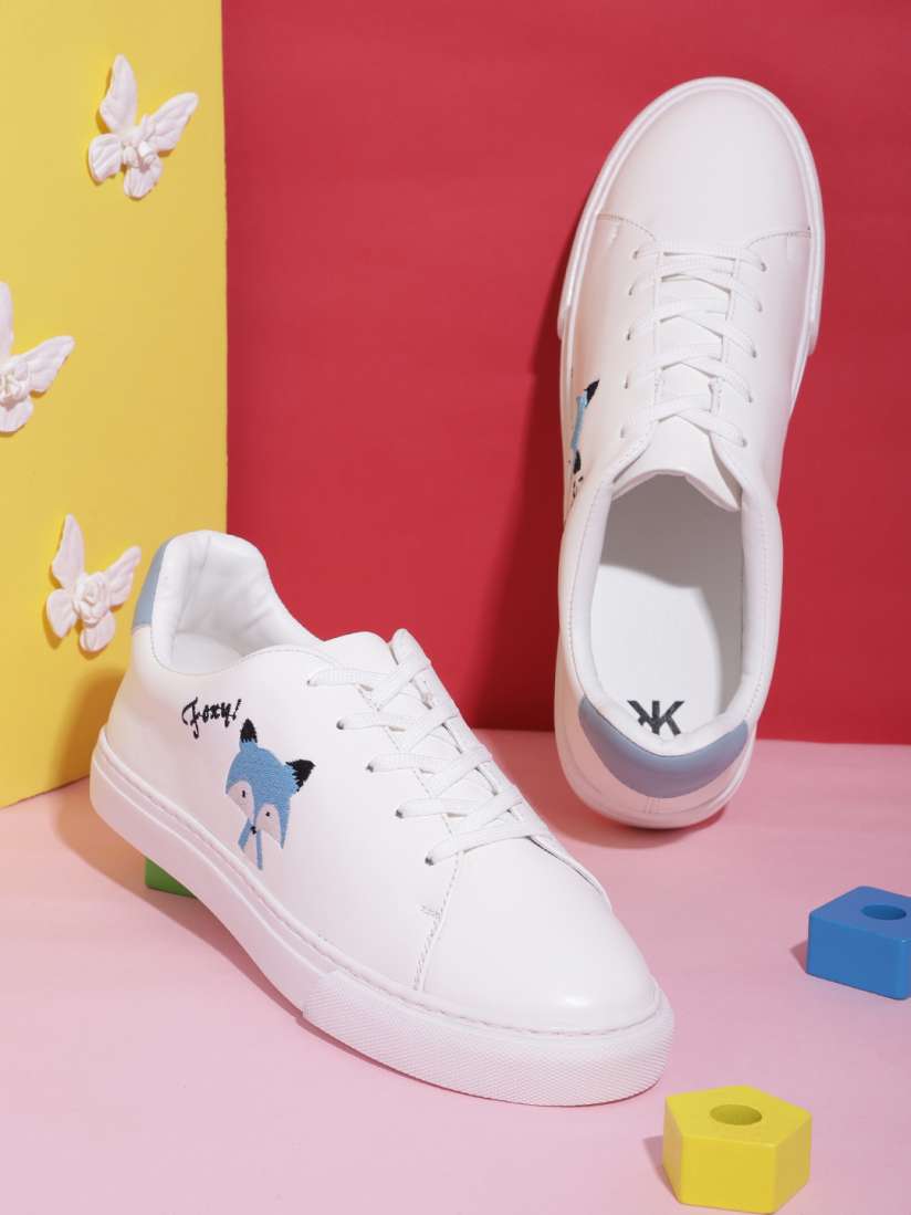 Buy Kook N Keech Women Fox Embroidered Detail Sneakers Casual Shoes for Women 17765196 Myntra