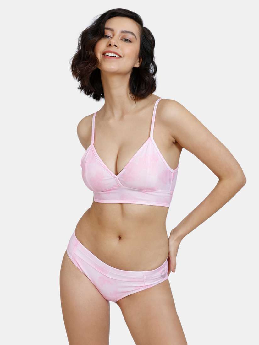 Buy Zelocity by Zivame Women Pink Printed 2 Piece Swimwear Swimwear for Women 17772696 Myntra