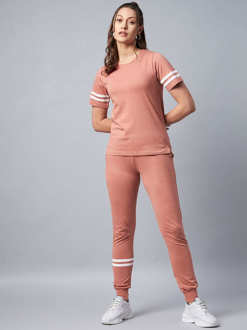 Buy StyleStone Women Pink Cotton Tracksuit Tracksuits for Women 17773418 Myntra
