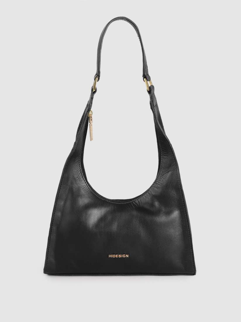 Buy Hidesign Black Leather Structured Hobo Bag Handbags for Women 17775000 Myntra