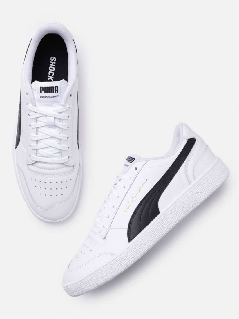 Puma white sneakers myntra sales
