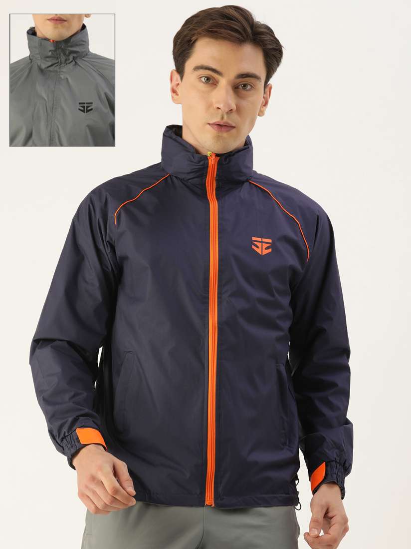 Buy Sports52 wear Men Navy Blue Reversible Rain Jacket Rain Jacket for Men 17777832 Myntra