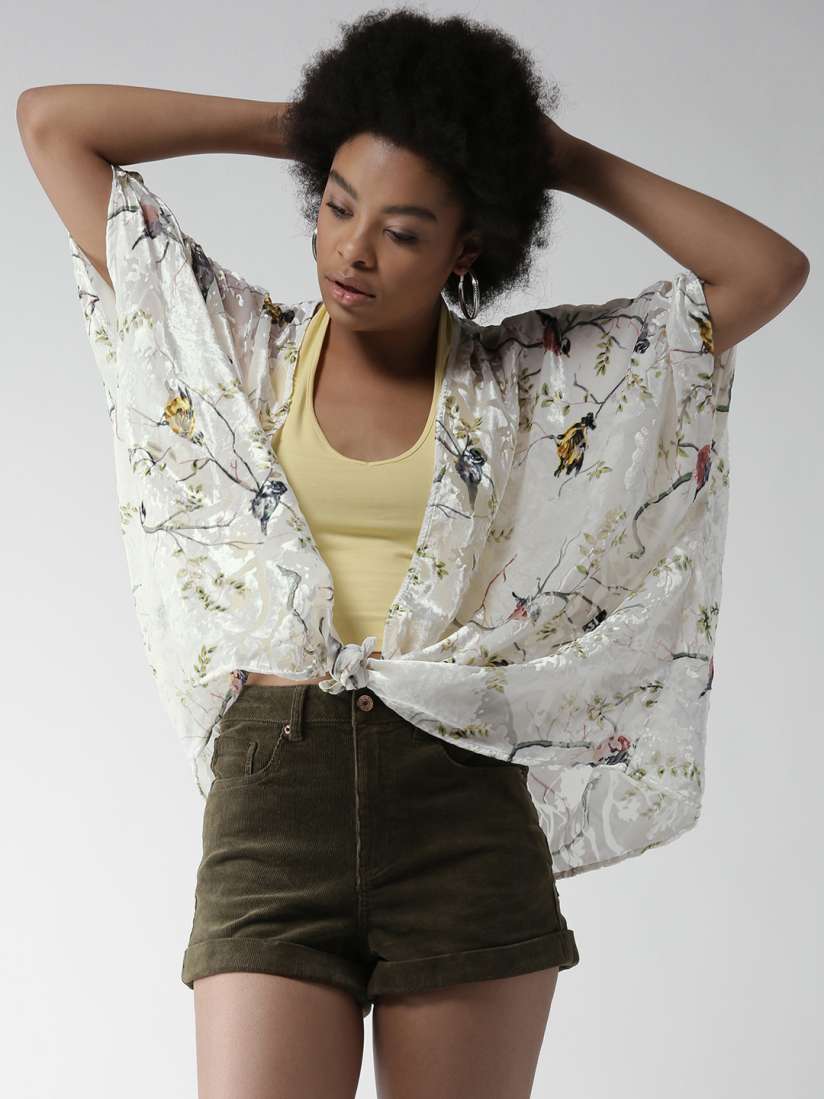 Floral print shrug hot sale