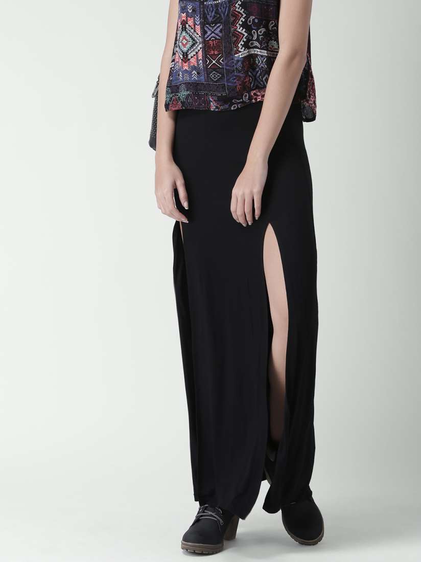 Long skirts with high slits forever 21 sale