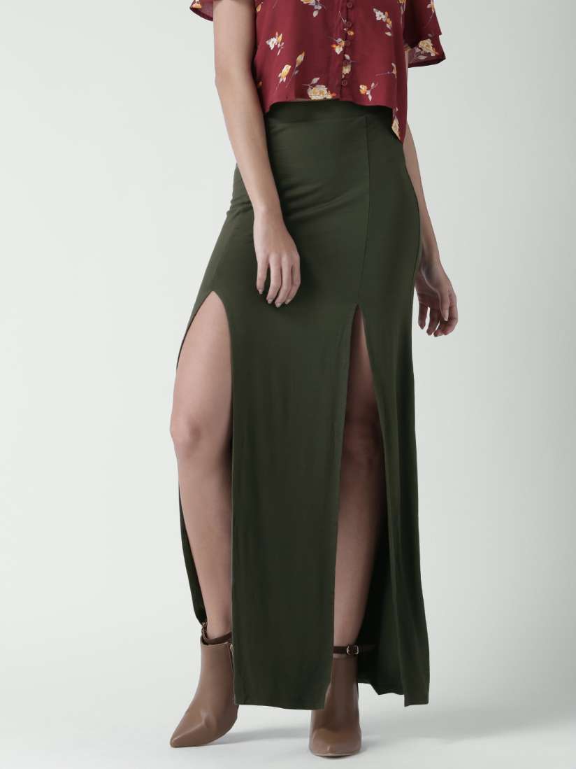Army green skirt forever 21 best sale