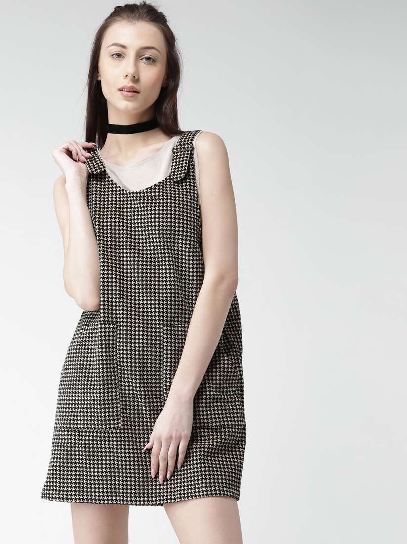 Houndstooth dress forever 21 top