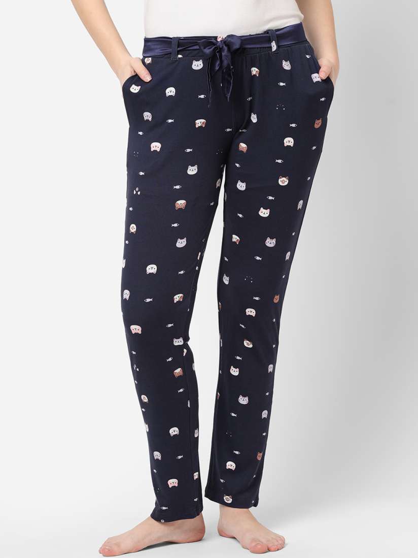Buy Sweet Dreams Women Navy Blue Printed Lounge Pants Lounge Pants for Women 17783538 Myntra