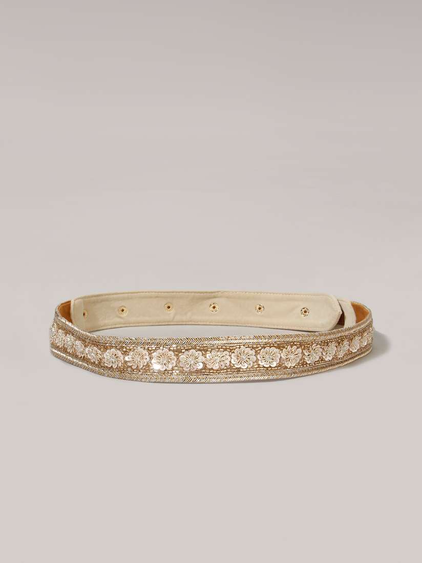 Elastic Waist Rose Gold Stretch Belt JASGOOD Stylish Women's