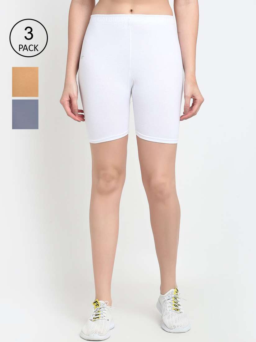 Buy Jinfo Women White Cycling Shorts Shorts for Women 17796800 Myntra