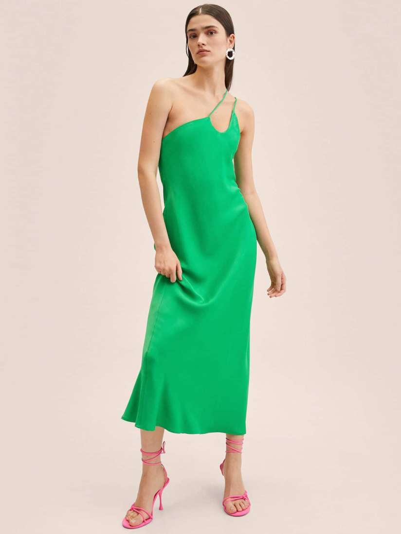 Myntra green dress store