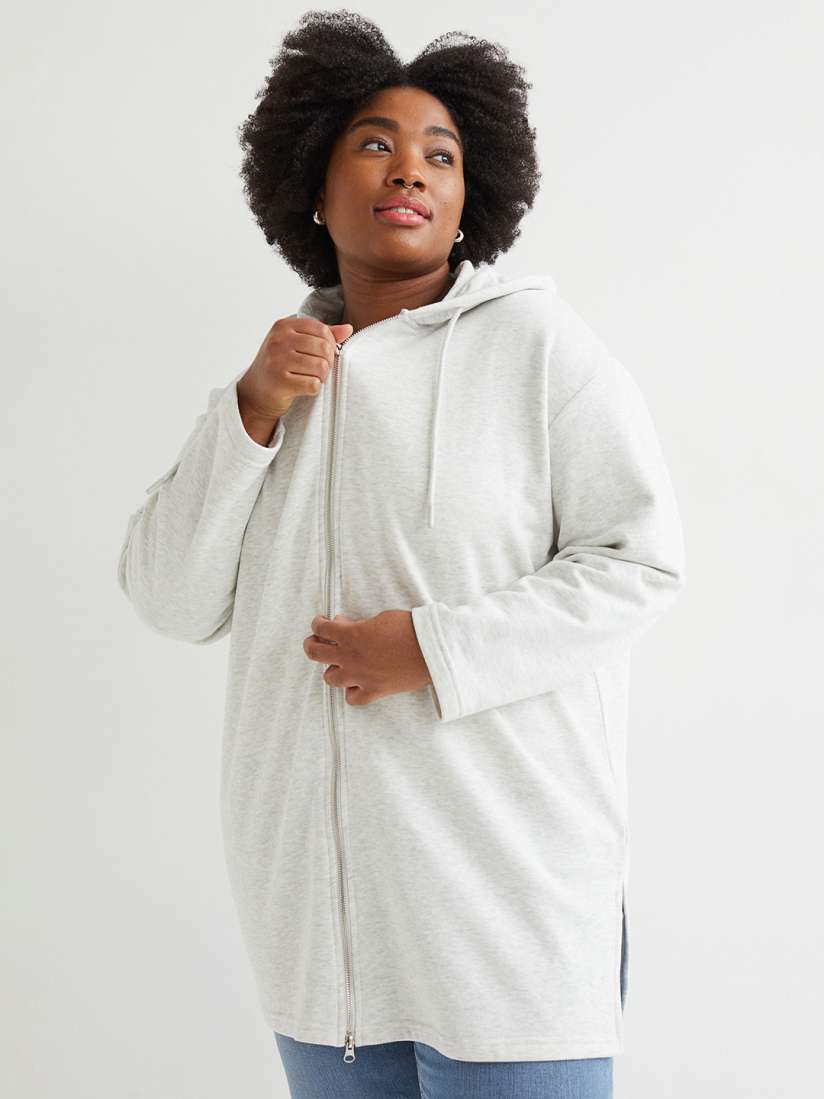 H&m white hoodie women's clearance