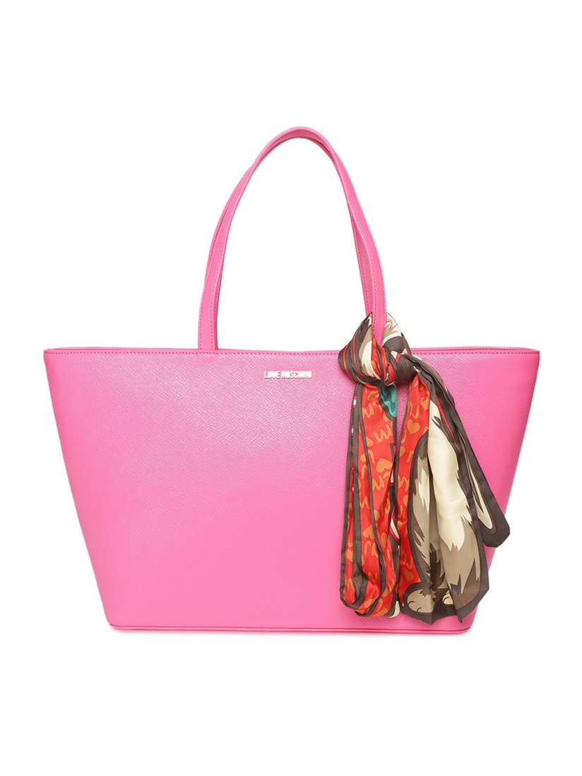 Buy LOVE MOSCHINO Pink Handmade Shoulder Bag with Scarf Handbags for Women 1781664 Myntra