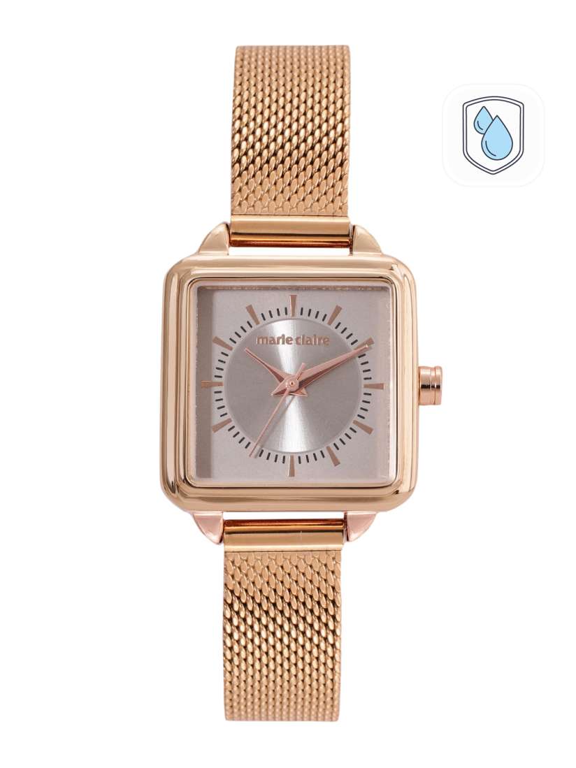 Buy Marie Claire Women Grey Dial Rose Gold Toned Straps Analogue Watch MC22 022 A Watches for Women 17822506 Myntra