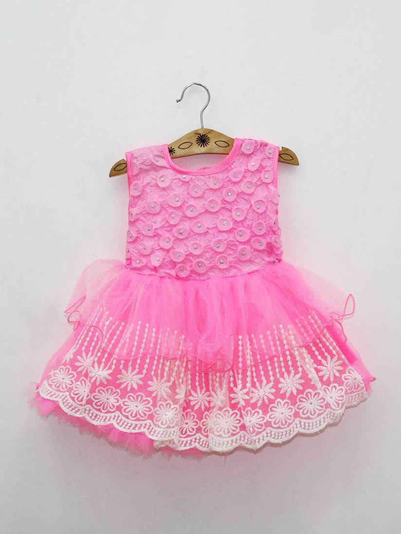 Buy Born Babies Girls Pink Embroidered Fancy Dress Dresses for Unisex Kids 17823354 Myntra