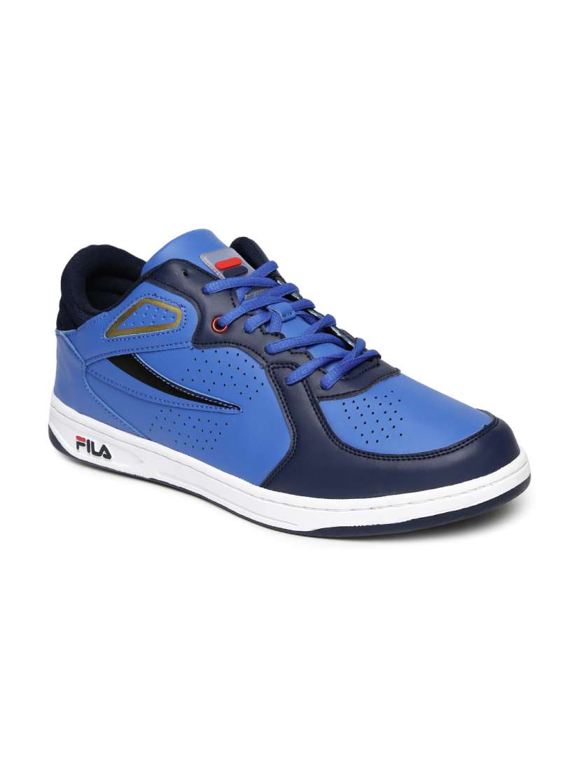 Buy FILA Men Blue Colourblocked Perforated Roberto II Hexo Sneakers Casual Shoes for Men 1782599 Myntra