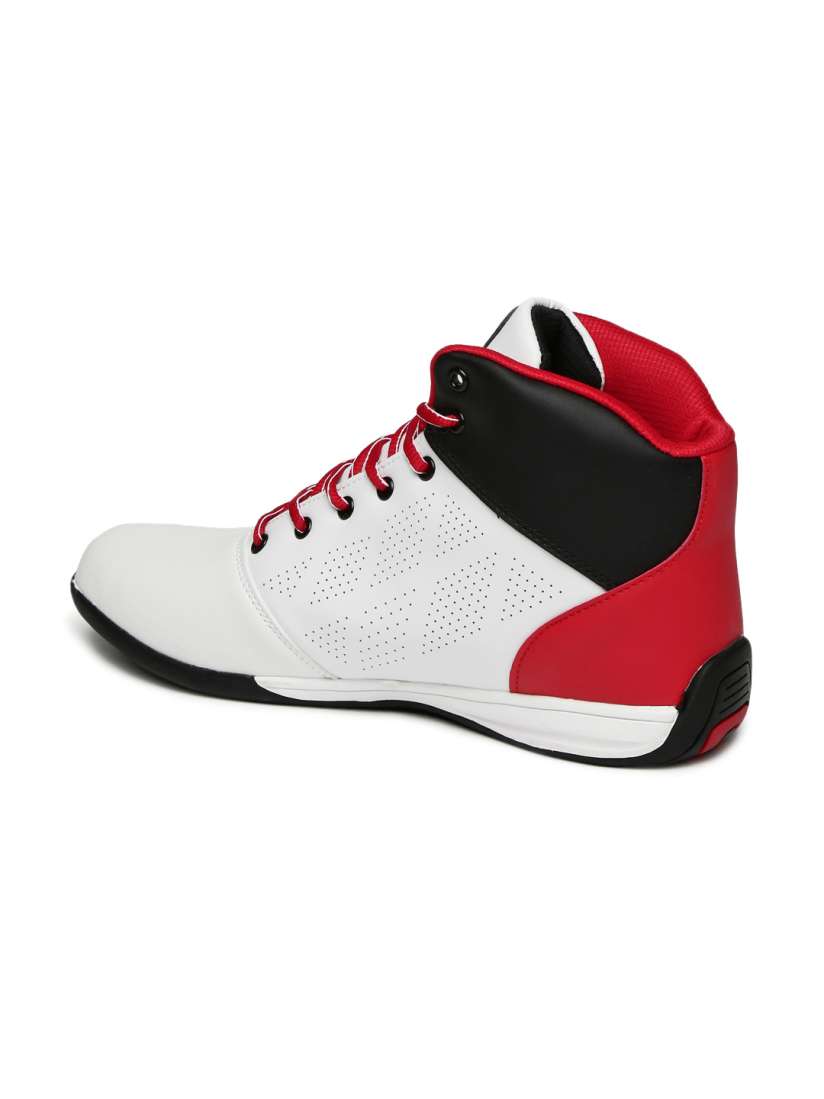 Buy FILA Men White Colourblocked High Tops Jess Sneakers Casual Shoes for Men 1782600 Myntra