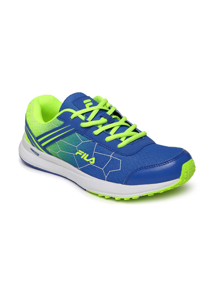 Buy FILA Men Blue Fluorescent Green Aero Speed Running Shoes Sports Shoes for Men 1782713 Myntra