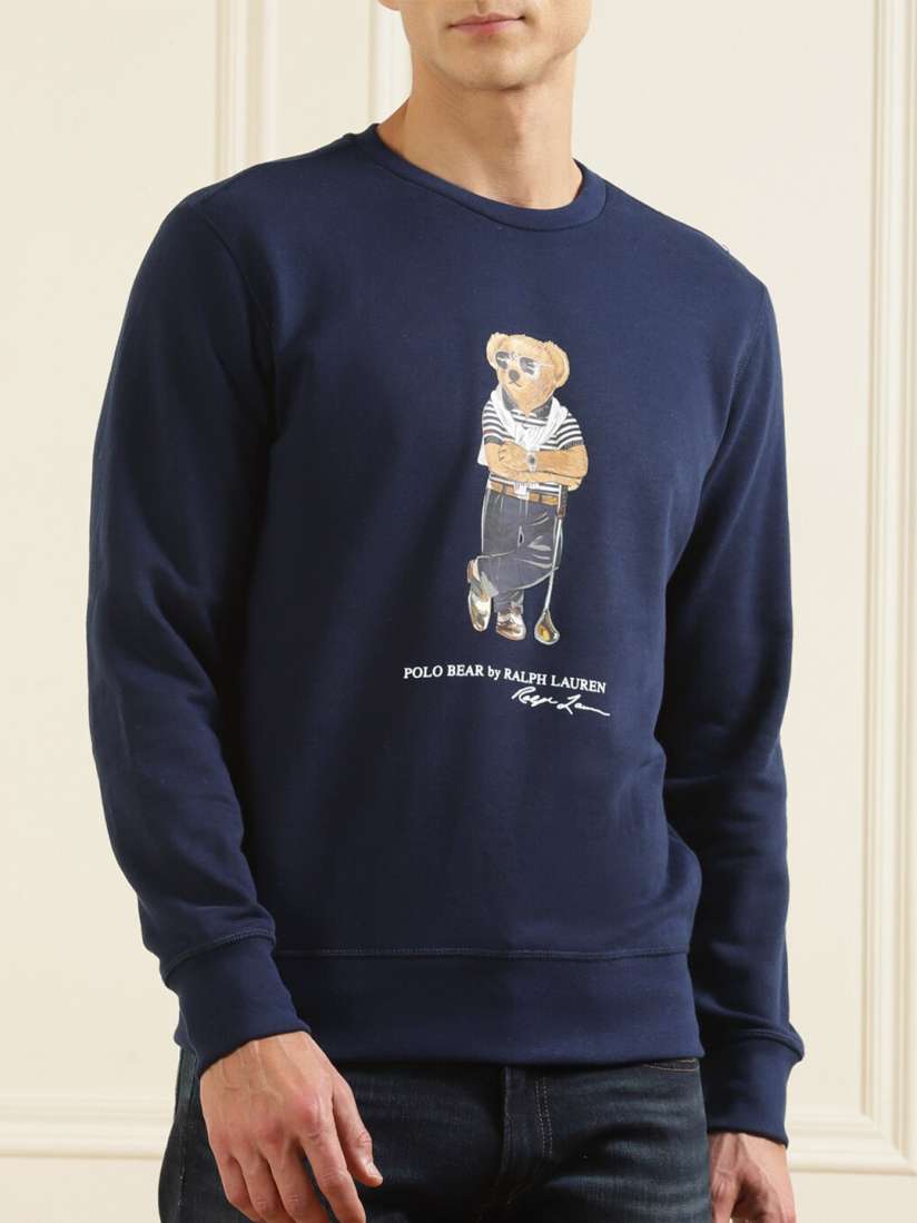 Buy Polo Ralph Lauren Men Navy Blue White Printed Pullover Sweaters for Men 17836278 Myntra