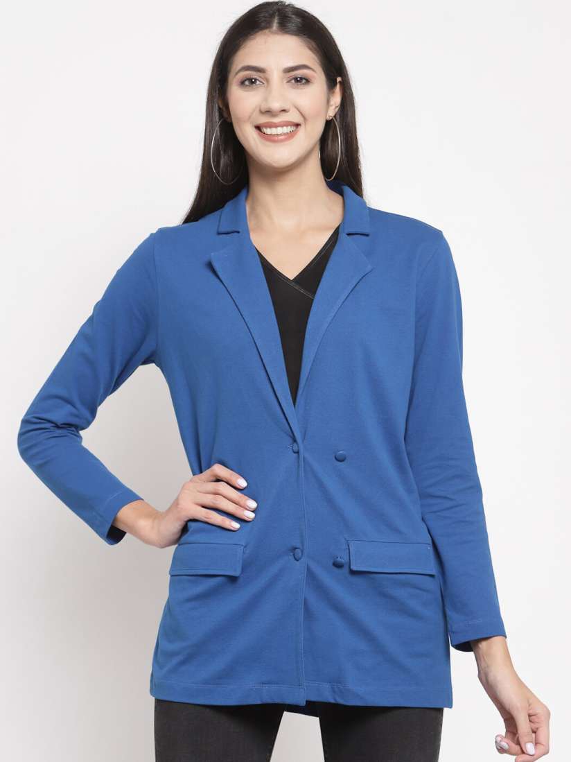 Royal blue casual blazer shop
