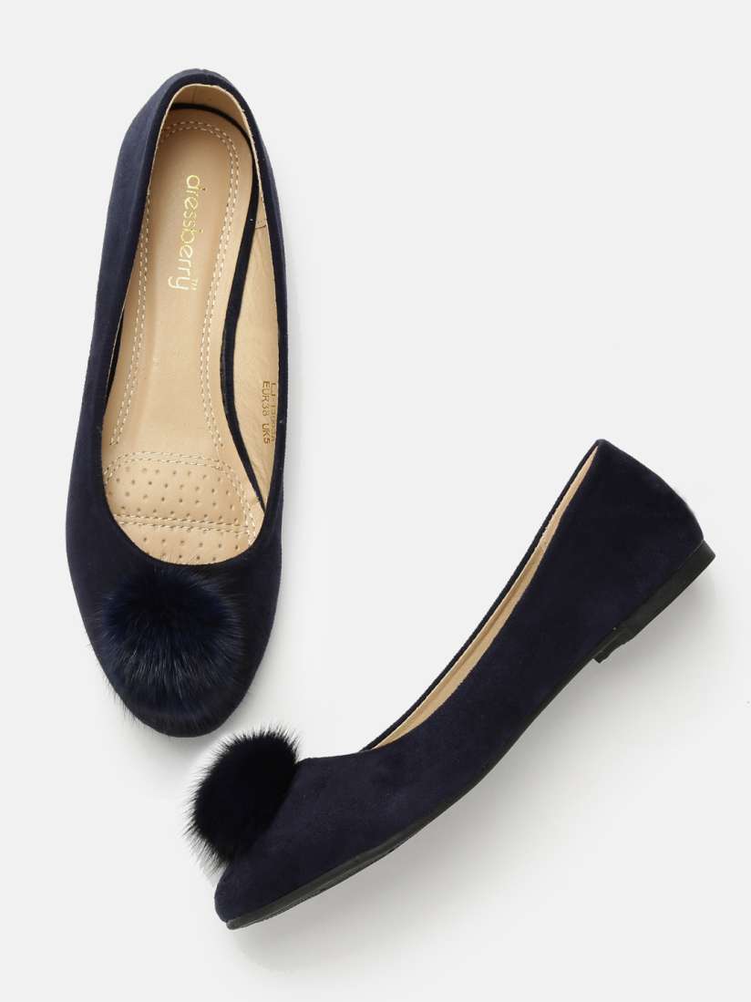 Navy blue ballerinas hot sale