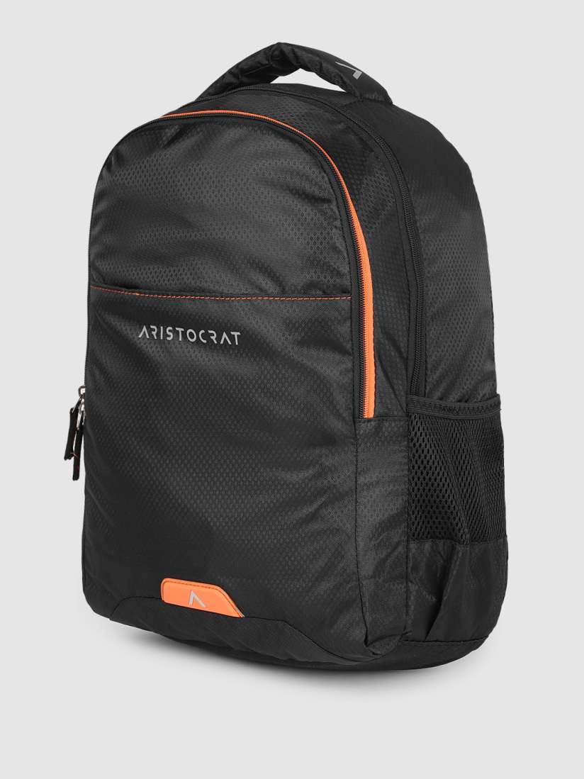 Buy Aristocrat Unisex Black Self Design Geometric Backpack Backpacks for Unisex 17865230 Myntra